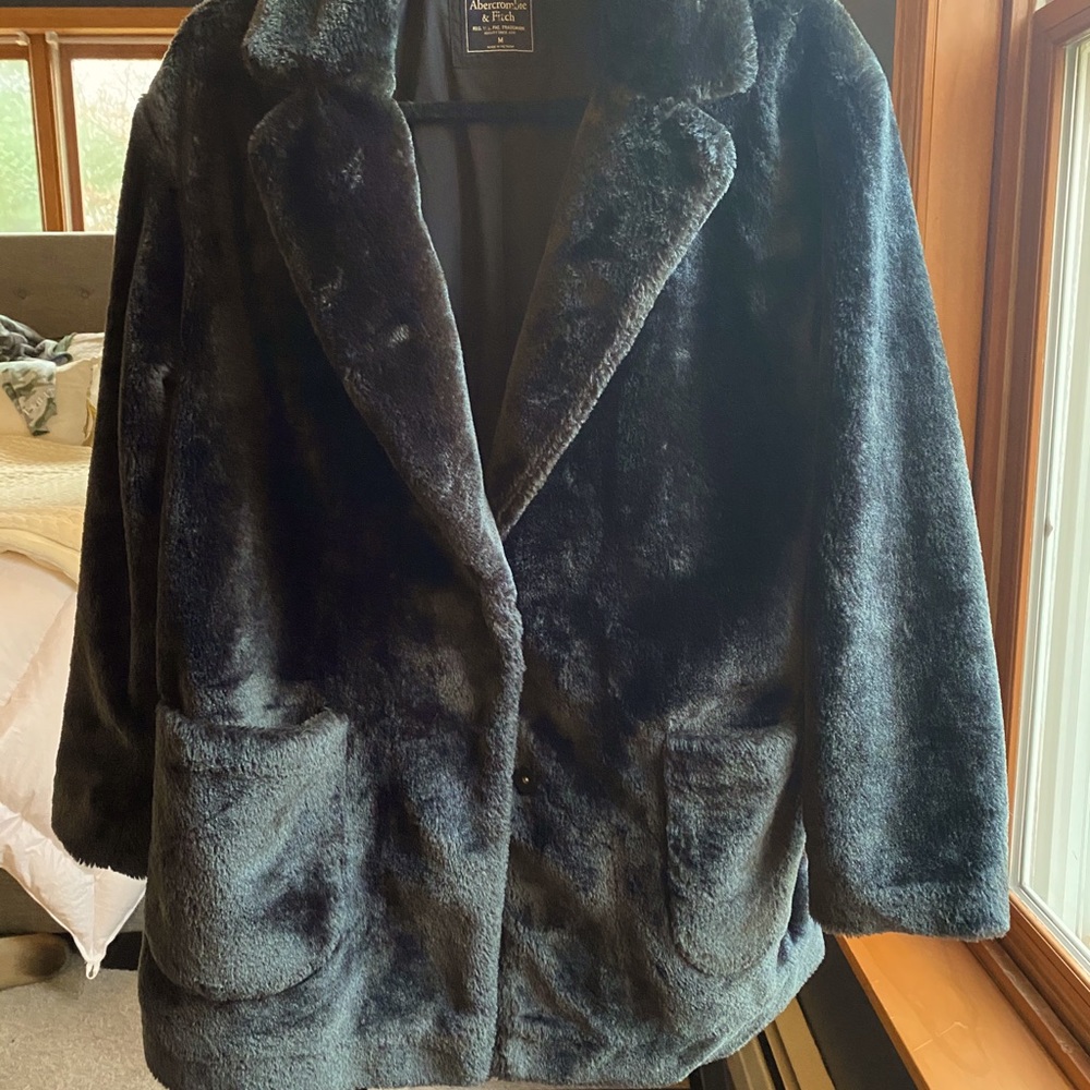 Abercrombie & Fitch Faux Fur Coat